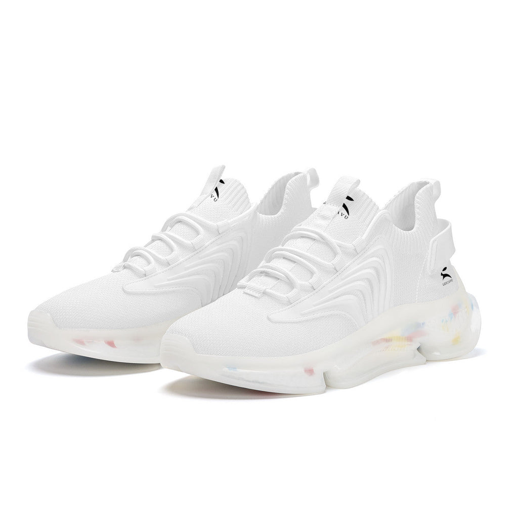 White Air-Cushion Sneakers