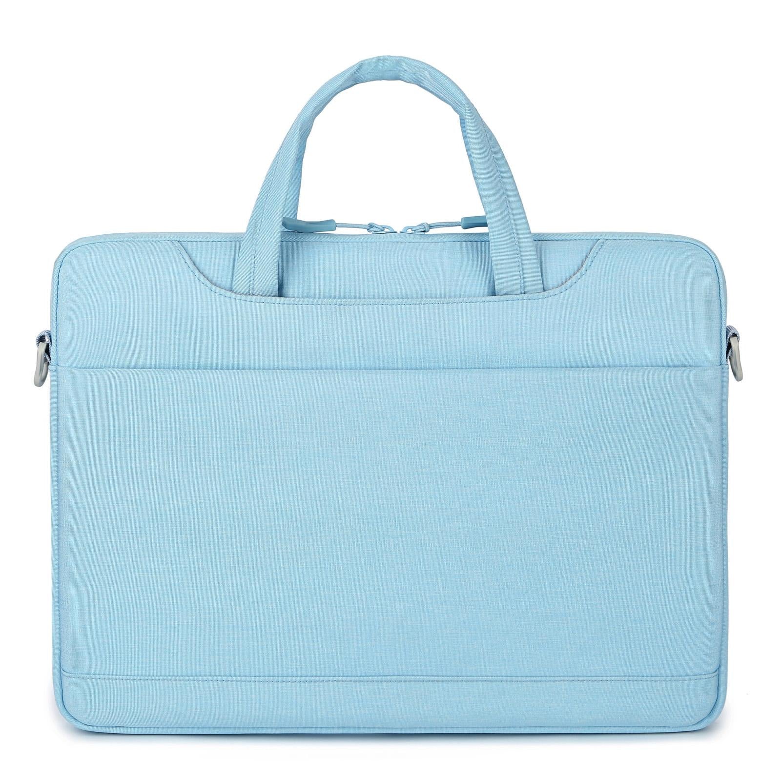 NNEDSZ Versatile Laptop Shoulder Bag - Single Strap - Light Blue