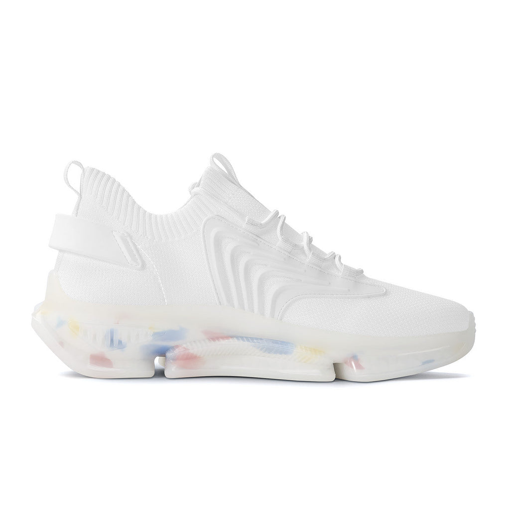 White Air-Cushion Sneakers
